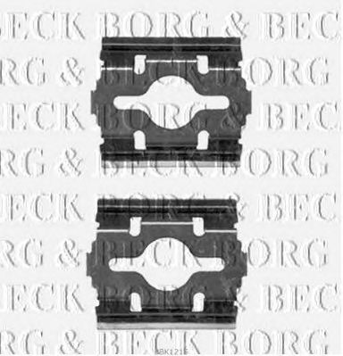 BORG & BECK bbk1215 -  Комплектующие, колодки дискового тормоза